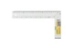Угольник строительный MASTERTOOL GM 250 мм AL-AL капсула 0.5 мм/1 м (30-4250) - изображение 3