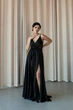 Довге чорне вечірнє плаття FashionYouWant S чорний 43330260 - зображення 6