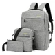 Рюкзак городской 3в1 Backpack 9018 дорожный комплект Серый (9018RKZKC15) FG22 - изображение 1