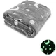 Светящийся теплый и нежный плед для детей и подростков 100x150&nbsp;Magic Blanket Серый (100Х150MBPLDC15) FG22 - изображение 1