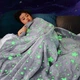 Светящийся теплый и нежный плед для детей и подростков 100x150&nbsp;Magic Blanket Серый (100Х150MBPLDC15) FG22 - изображение 5