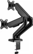 Настольное крепление для двух мониторов OfficePro MA412B с пружиной 17-32" 2-9 кг Black - изображение 3