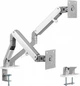 Настольное крепление для двух мониторов OfficePro MA422S с пружиной 17-32" 2-9 кг Silver - изображение 1