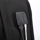 Шкільний підлітковий рюкзак з USB та хутряним помпоном Аніме для дівчинки 5-11 клас, чорний - изображение 12