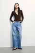 Боди-футболка женская H&M 1089775arl S Коричневая (PS2030000281251) - изображение 3