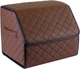Сумка-органайзер в багажник EVAtech ECO S 30 x 30 x 35 см Коричневая с коричневой нитью (EHECESZZBR) - изображение 1