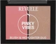 Палетка для лица румяна + хайлайтер Revuele Blush & Highlighter Duo Pinky Vibes 8 г (5060565107847) - изображение 1