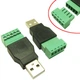 Переходник USB 2.0 Type-A штекер папа - клеммники 5pin - изображение 1