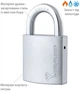 Замок навісний MUL-T-LOCK G55 INTEGRATOR 376P 2KEY INTGR_BLUE_INS NR_shackle 27 мм 10 мм BOX_M (MTL-51301647) - зображення 4
