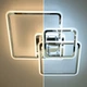 Люстра светодиодная потолочная LUMINARIA SONNE 90W 4S 525/525 CHROME 220V IP20, LED светильник с пультом ДУ - изображение 3