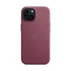 Чехол для Apple iPhone 15, FineWoven Case with MagSafe, бордовый, защитная накладка панель из материала FineWoven, противоударный, для айфона, защита всего корпуса, поддержка беспроводной зарядки и MagSafe, (ARM71976) - изображение 5