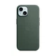 Чохол для Apple iPhone 15, FineWoven Case with MagSafe, зелений, захисна накладка панель з матеріалу FineWoven, протиударний, для айфона, захист всього корпусу, підтримка бездротової зарядки і MagSafe, (ARM71975) - зображення 7