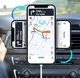 Бездротовий магнітний автомобільний зарядний пристрій 30W+USB кабель VIKEFON Mag01B чорний - зображення 2