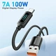 USB кабель 1м для швидкої зарядки USB-A - Type-C 7A 100W Essager ES-UD32 - зображення 2