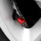 Ковпачки на ніпель для авто Кіа Sports Red Kia New logo, 4 шт (677150) - зображення 3