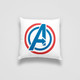 Подушка декоративная с принтом "Avengers. Iron Man Captain America Logo Marvel" Push IT Белый Кавун П000749 - изображение 1