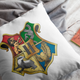 Подушка декоративна з дитячим оригінальним принтом "Логотип факультетів Harry Potter . Гаррі Поттер" Push IT П000747 - зображення 2