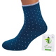 Шкарпетки жіночі махрові високі 23-25 розмір (36-40 взуття) Крапки зимові, бірюзовий - зображення 1