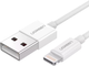 Кабель Ugreen US155 USB Type-A 2.0 - Lightning MFI 1 м Nickel Plated White (6957303827282) - зображення 1