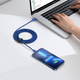 Кабель Baseus Crystal Shine Series Fast Charging Data Cable Type-C to Type-C 100 Вт 1.2 м Blue (CAJY000603) - зображення 7