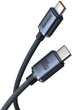 Кабель Baseus Crystal Shine Series Fast Charging Data Cable Type-C to Type-C 100 Вт 2 м Black (CAJY000701) - зображення 2