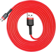 Kabel Baseus Cafule Cable USB for Micro 1.5 A 2 m Red (CAMKLF-C09) - obraz 2