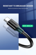 Кабель Ugreen US184 USB 3.0 to USB Type-C Male Cable Nickel Plating 2.4 А 2 м Black (6957303828845) - зображення 3