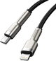 Кабель Baseus Cafule Series Metal Data Cable Type-C to iP PD 20 Вт 2 м Black (CATLJK-B01) - зображення 4