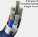 Kabel Baseus Crystal Shine Series Fast Charging Data Cable Type-C to iP 20 W 1.2 m Blue (CAJY000203) - obraz 6