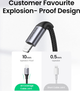 Kabel Ugreen US304 USB Type-C Male to Lightning Male Cable Aluminum Shell Braided 3 A 1.5 m Black (6957303867608) - obraz 6