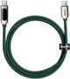 Кабель Baseus Display Fast Charging Data Cable Type-C to Type-C 100 Вт 2 м Green (CATSK-C06) - зображення 2