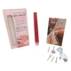 Портативный фрезер для маникюра и педикюра Flawless Salon Nails бордовый с 5 насадками - изображение 2