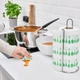 Кухонний рушник IKEA ПРІЗВИЩЕ, яскраво-зелений візерунок, білий, 405.307.43 - зображення 6