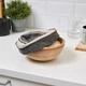 Кошик для вистоювання тіста/хліба IKEA ЯСНИНГ, бежевий, сірий, 22 см, 104.801.36 - зображення 6