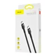 Кабель Baseus Cafule Type-C to Type-C PD 2.0 60W (1m) gray/black - изображение 2