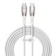 Кабель Baseus Glimmer Series Fast Charging Type-C to Type-C 100 Вт 2м white (CADH000802) - зображення 2