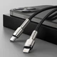 Кабель Baseus Cafule Metal Type-C to Lightning PD 20W (0.25m) black CATLJK-01 - изображение 3