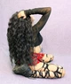 Парик на сетке Lace Wig Богемия тон 1B длинный черный мягкий, 100 см, термостойкое волокно - изображение 3