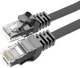 Патч-корд Essager TopSpeed Cable Ethernet Cat6 RJ45 Splitter Network Flat Cable 10 м Черный (EXCWXB-JSF01) - изображение 1