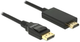 Kabel adapter Delock DisplayPort - HDMI M/M 3 m Black (4043619853182) - obraz 1