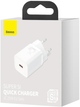 Мережевий зарядний пристрій Baseus Super Si Quick Charger 1C 25 Вт EU White (CCSP020102) - зображення 5