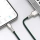 Кабель Baseus Cafule Metal Lightning 2.4A (2m) green CALJK-B06 - изображение 3