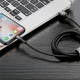 Кабель Baseus Cafule Lightning Special Edition 2.4A (1m) gray - изображение 2