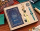 Подарунковий письмовий набір Гаррі Поттер. Вінтажний блокнот з ручкою. Slytherin Слизерин - зображення 1