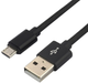 Кабель Everactive USB Type-A - micro-USB M/M 0.3 м Black (5903205771131) - зображення 1