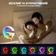 Настільна лампа нічник Light Sound Machine з бездротовою зарядкою 15W та Bluetooth-колонкою G63 White - зображення 4