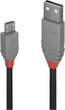 Kabel Lindy USB Type-A - micro-USB M/M 0.5 m Black (4002888367318) - obraz 1