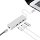 Розгалужувач, USB-C хаб з інтернет-підключенням MH05 | Концентратор 4-1: 3 x USB 3.0 + Ethernet RJ45 - зображення 8