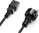 Kabel zasilający Manhattan CEE 7/16 - C13 3 m Black (766623328616) - obraz 2