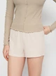 Пижамные шорты женские атласные H&M 1070455arl XS Бежевые (PS2030000287376) - изображение 4